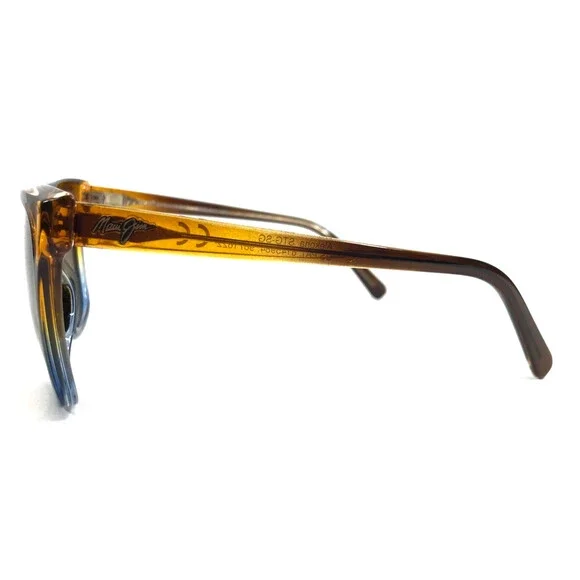 Maui Jim Sunglasses MJ793-18B ALEKONA Caramel Blue Frame with HCL Bronze Lenses - Picture 7 of 13